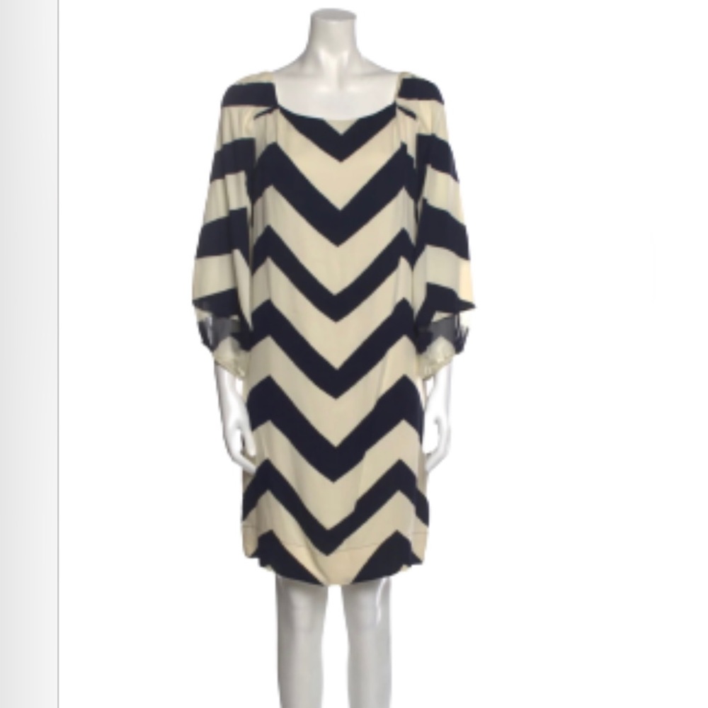 Avant-Garde Diane von Furstenburg silk Op-Art Psychedelic mini dress